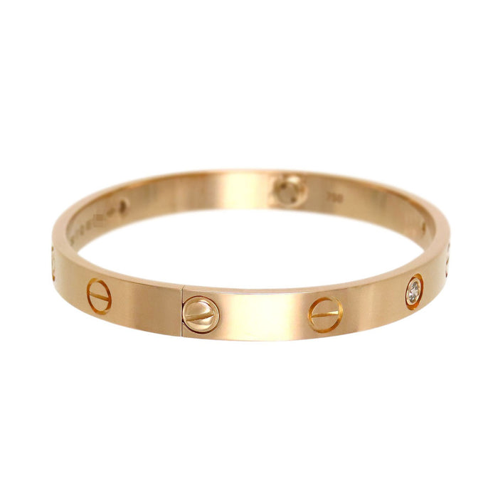 CARTIER 
ラブ ブレスレット ハーフ ダイヤモンド