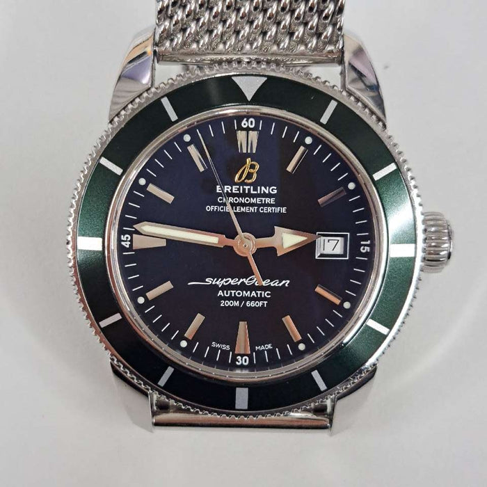 【WHOLESALES】
BREITLING
A17321
Box, warranty, chronometer certificate, genuine rubber strap ×1, genuine buckle ×1