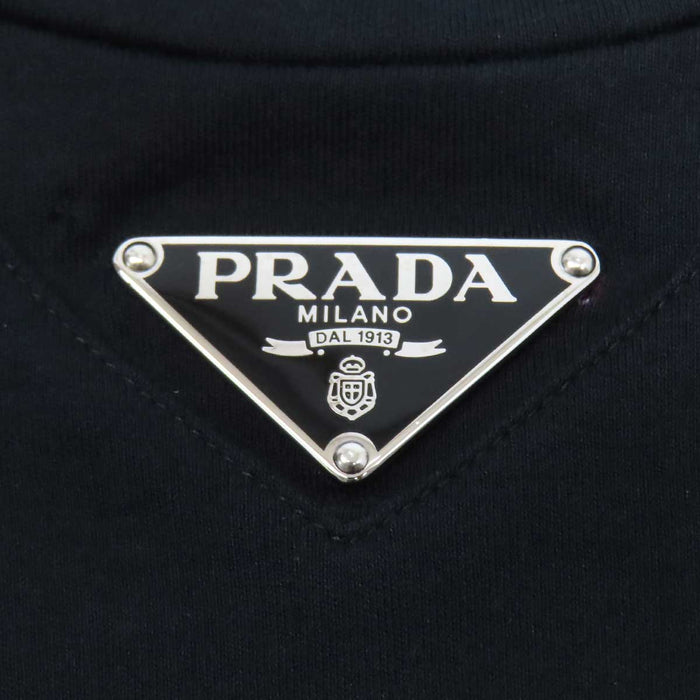 PRADA 
三角プレート コットン クルーネック 
トライアングルロゴ クルーネック Tシャツ