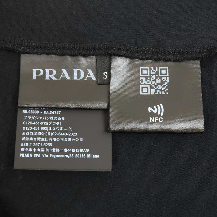 PRADA 
三角プレート コットン クルーネック 
トライアングルロゴ クルーネック Tシャツ