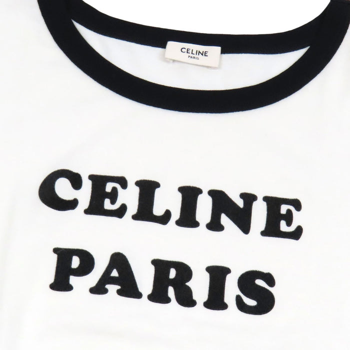 CELINE
Cotton Crew Neck
Flocked Logo T-Shirt
