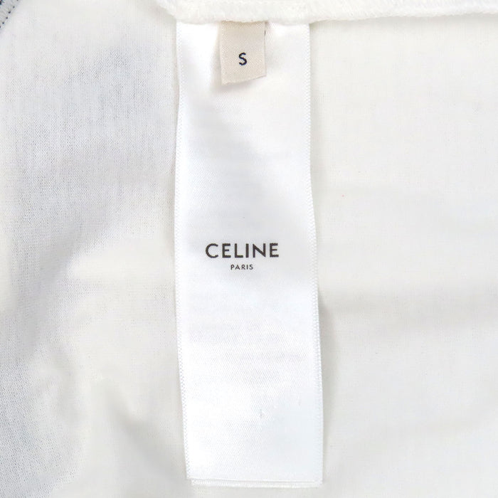 CELINE
Cotton Crew Neck
Flocked Logo T-Shirt