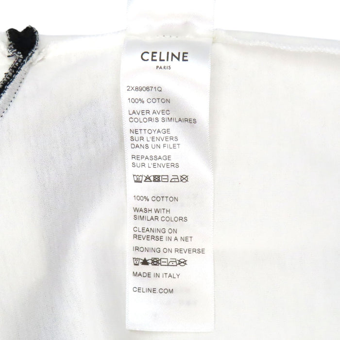 CELINE
Cotton Crew Neck
Flocked Logo T-Shirt