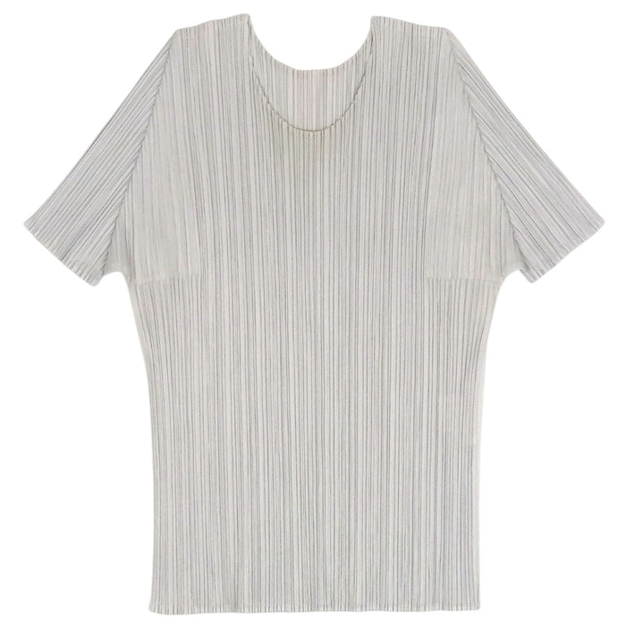 PLEATS PLEASE 
プリーツプリーズ イッセイミヤケ クルーネック 
ショートスリーブ カットソー