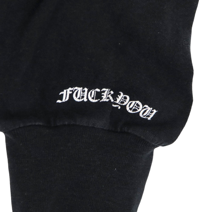 CHROME HEARTS 
CH コットン クルーネック 
台北限定 袖フローラル ホースシュー ロングスリーブ Tシャツ
