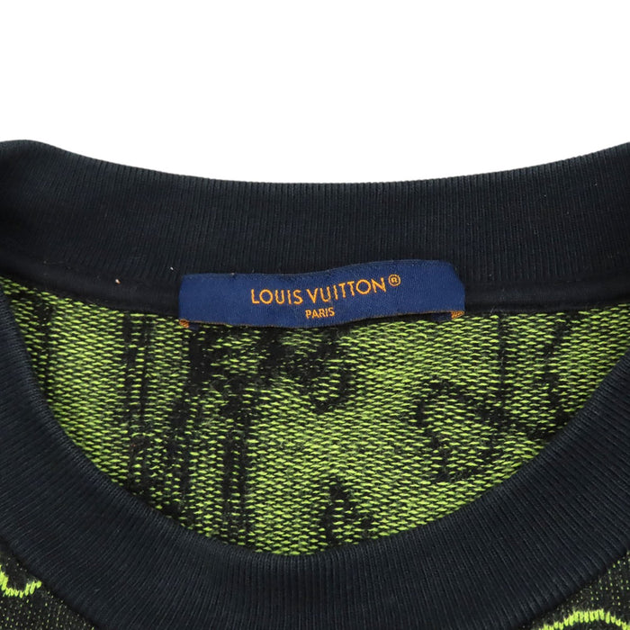 LOUIS VUITTON 
LV 総柄 コットン クルーネック 
ウェイビー モノグラム ニット