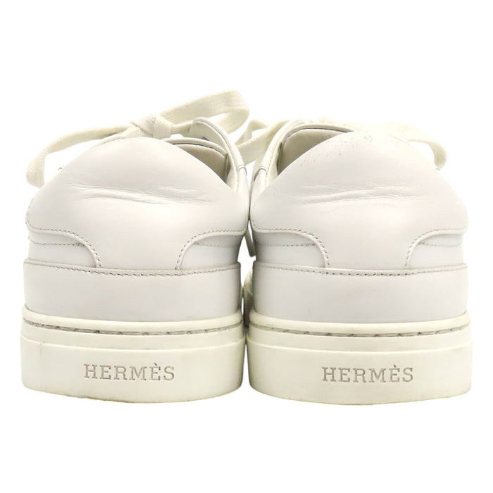 HERMES 
ケリーバックル レザー ゴールドカラーメタル ローカット 
デイ レザー スニーカー
