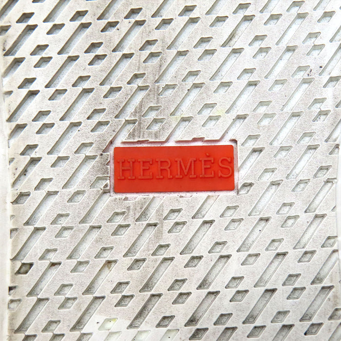 HERMES 
ケリーバックル レザー ゴールドカラーメタル ローカット 
デイ レザー スニーカー
