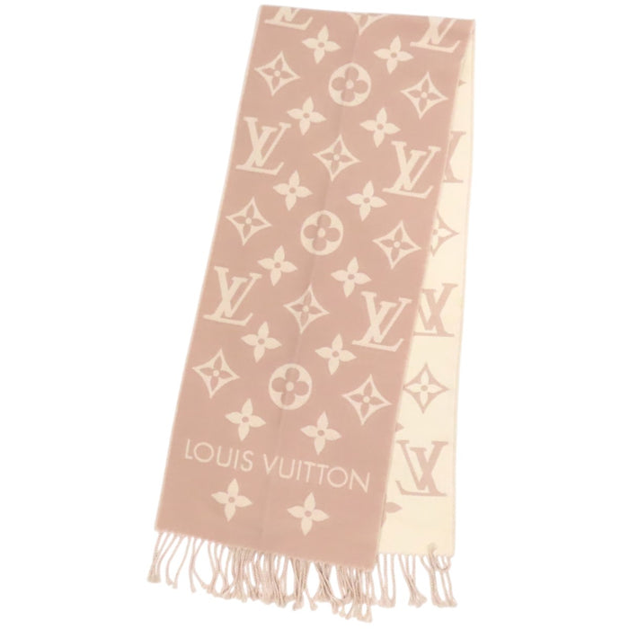LOUIS VUITTON 
LV ロゴ 総柄 フリンジ ウール 
LV エセンシャル マフラー 
モノグラム