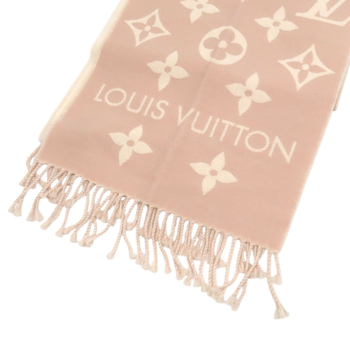 LOUIS VUITTON 
LV ロゴ 総柄 フリンジ ウール 
LV エセンシャル マフラー 
モノグラム