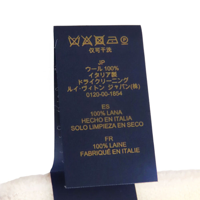 LOUIS VUITTON 
LV ロゴ 総柄 フリンジ ウール 
LV エセンシャル マフラー 
モノグラム