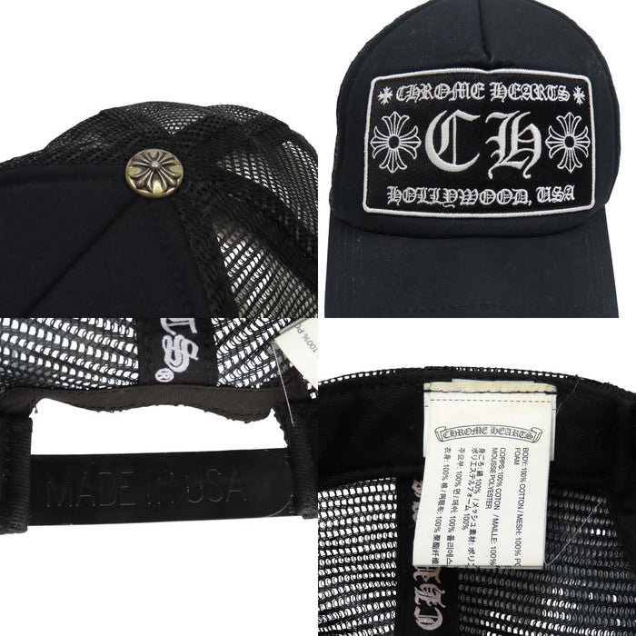 CHROME HEARTS 
クロスボール CHプラス HOLLYWOOD USA 
CH ロゴ トラッカー キャップ