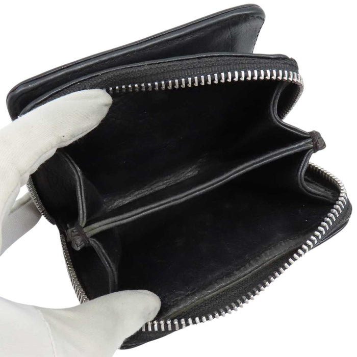 CHROME HEARTS 
CH SQ ZIP BILL スクロールラベル ダガージップ 
スクエアジップビル ラウンドジップ レザーウォレット