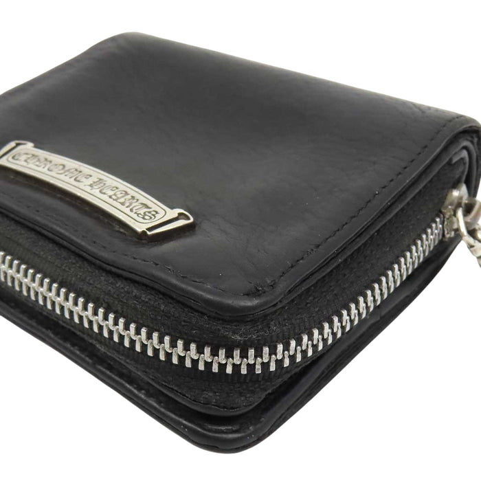 CHROME HEARTS 
CH SQ ZIP BILL スクロールラベル ダガージップ 
スクエアジップビル ラウンドジップ レザーウォレット