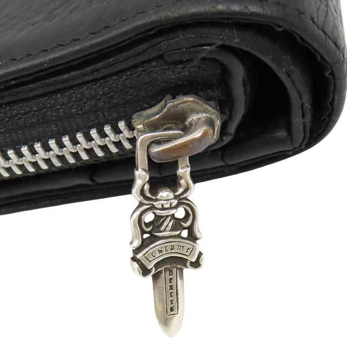 CHROME HEARTS 
CH SQ ZIP BILL スクロールラベル ダガージップ 
スクエアジップビル ラウンドジップ レザーウォレット
