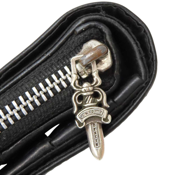 CHROME HEARTS 
CH SQ ZIP BILL スクロールラベル ダガージップ 
スクエアジップビル ラウンドジップ レザーウォレット