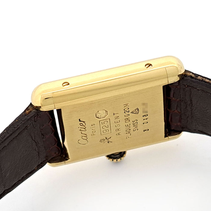 CARTIER 
Must Tank SM Bordeaux Overhauled
