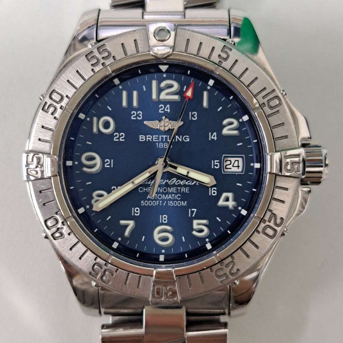 【WHOLESALE】
BREITLING
A17360
Box (inner box deteriorated), Guarantee, Chronometer Certificate