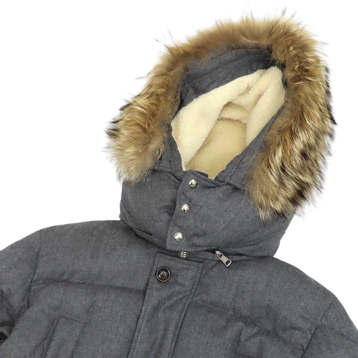 MONCLER 
ウール ファー フード 
VILAINE ダウンジャケット