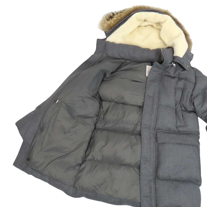 MONCLER 
ウール ファー フード 
VILAINE ダウンジャケット