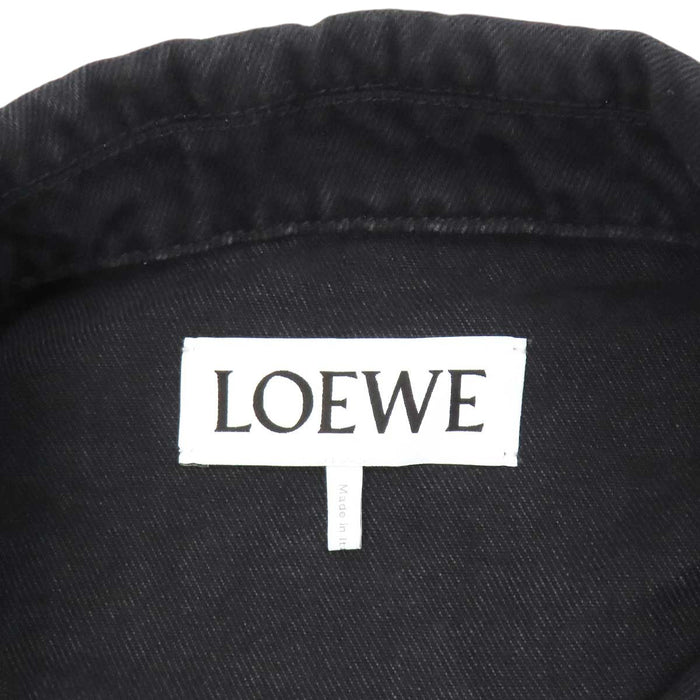 LOEWE 
ロゴパッチ ウォッシュドデニム コットン 
アナグラム デニム ジャケット