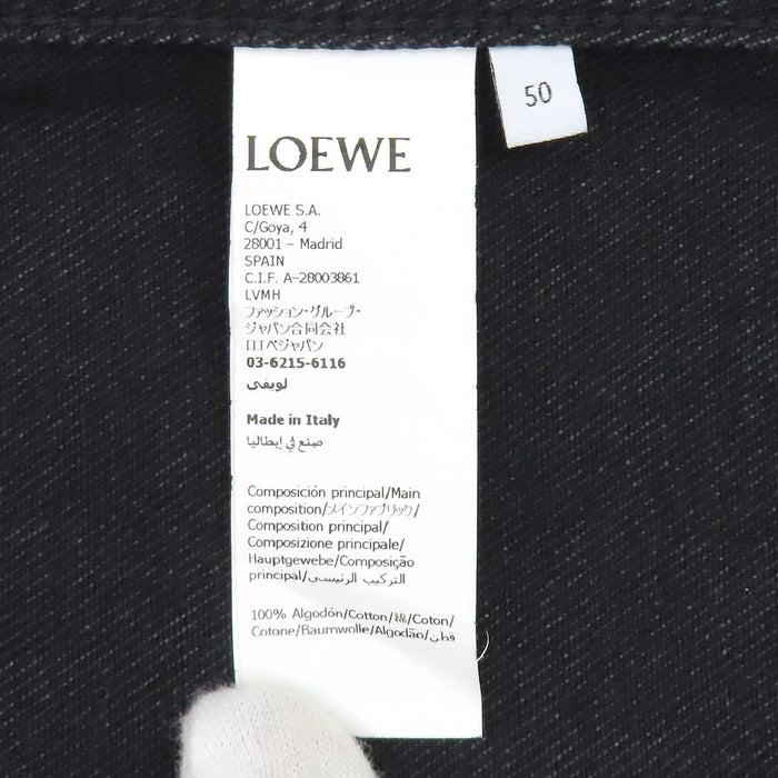 LOEWE 
ロゴパッチ ウォッシュドデニム コットン 
アナグラム デニム ジャケット