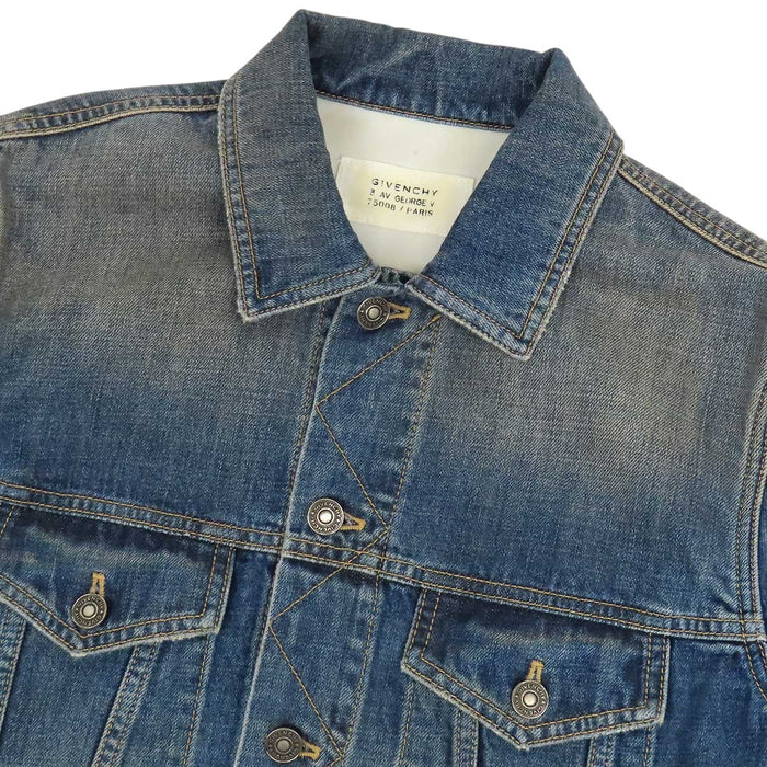 GIVENCHY 
ロゴボタン コットン 
バックプリント デニムジャケット