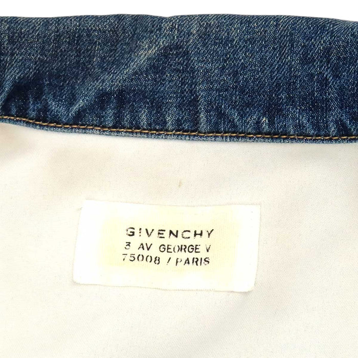 GIVENCHY 
ロゴボタン コットン 
バックプリント デニムジャケット