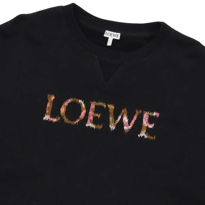 LOEWE 
スウェット レギュラーフィット コットン 
ロゴ エンブロイダリー トレーナー