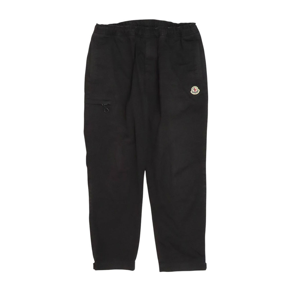 MONCLER 2024年製 コットン ワッペン PANTALONE ロゴ パンツ– TS