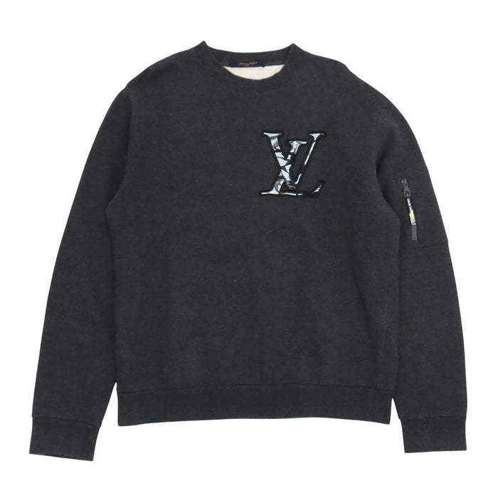 LOUIS VUITTON 
ロゴ コットン 裏起毛 クルーネック 
LV エンブロイダリー スウェット シャツ