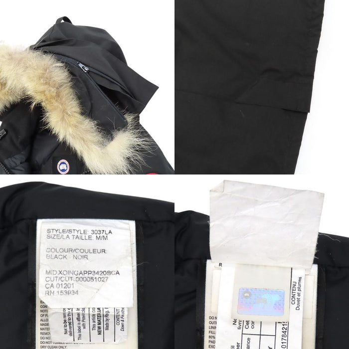 CANADA GOOSE 
Logo Victoria Parka Patch Hood 
VICTORIA PARKA Fur Down Jacket
