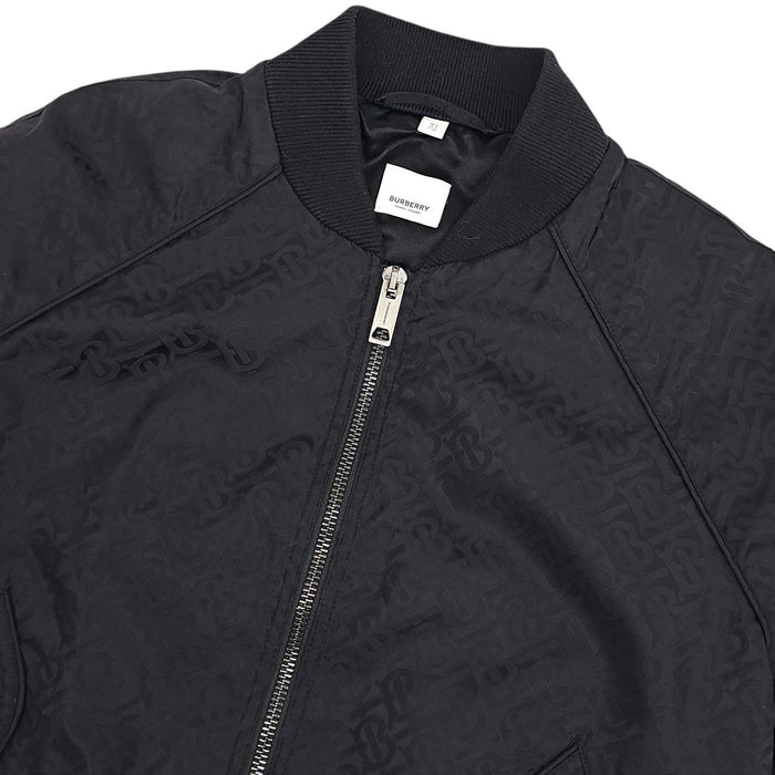 BURBERRY Full-Pattern Zip-Up TB Logo Nylon Blouson