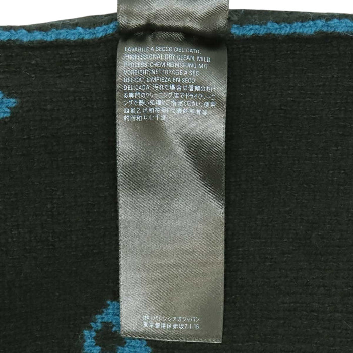 BALENCIAGA 
総柄 クルーネック 
オールオーバーロゴ ウール ニット