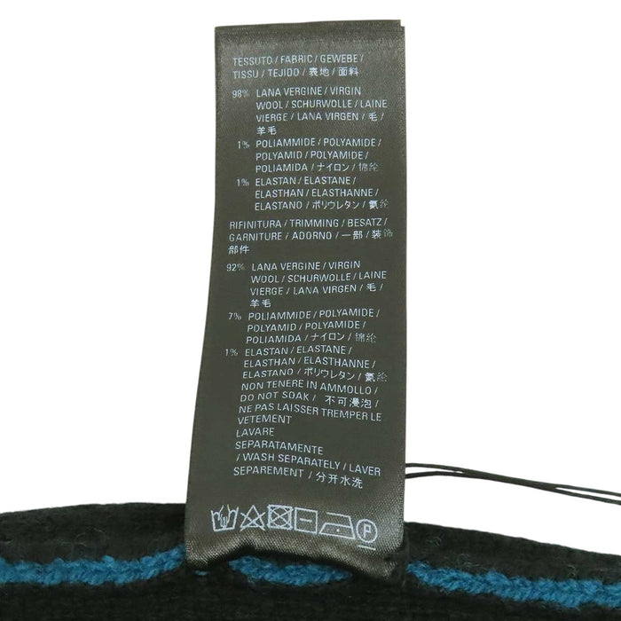 BALENCIAGA 
総柄 クルーネック 
オールオーバーロゴ ウール ニット