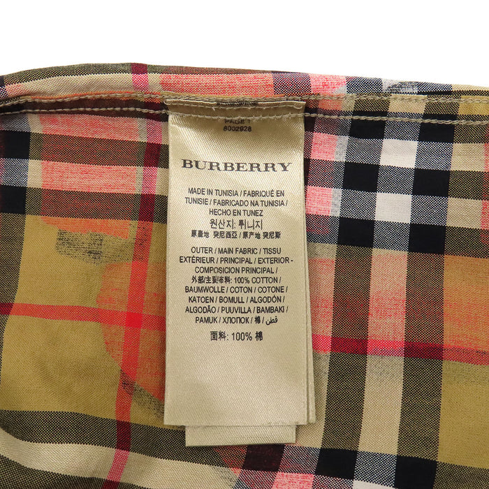 BURBERRY 
ロゴボタン コットン 
グラフィティ ノバチェック シャツ
