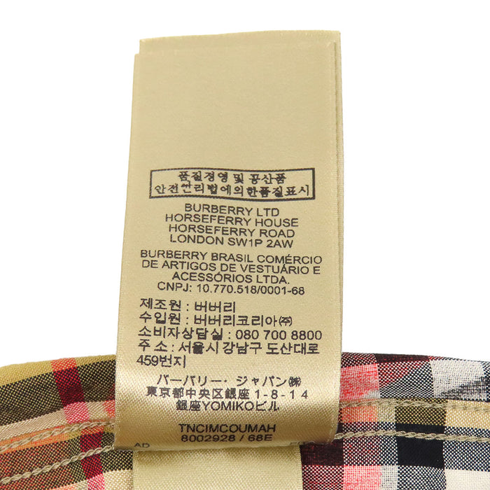 BURBERRY 
ロゴボタン コットン 
グラフィティ ノバチェック シャツ