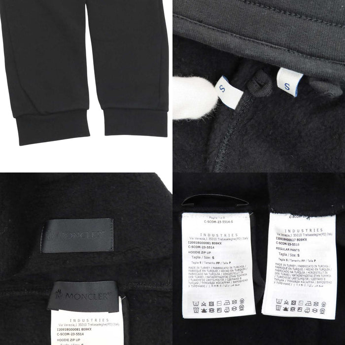 MONCLER 
HOODIE ZIP UP ジップアップ フーディ REGULAR PANTS ワッペン 裏起毛 
スウェット セットアップ