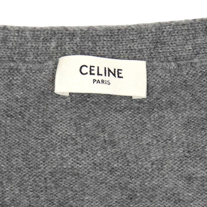 CELINE 
ロゴボタン クロップド ルーズフィット ニット 
トリオンフ グルメット カシミヤ カーディガン