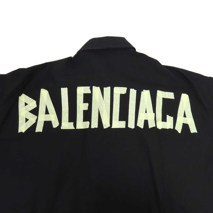 BALENCIAGA 
ロゴボタン 
バックロゴ ショートスリーブ コットン シャツ