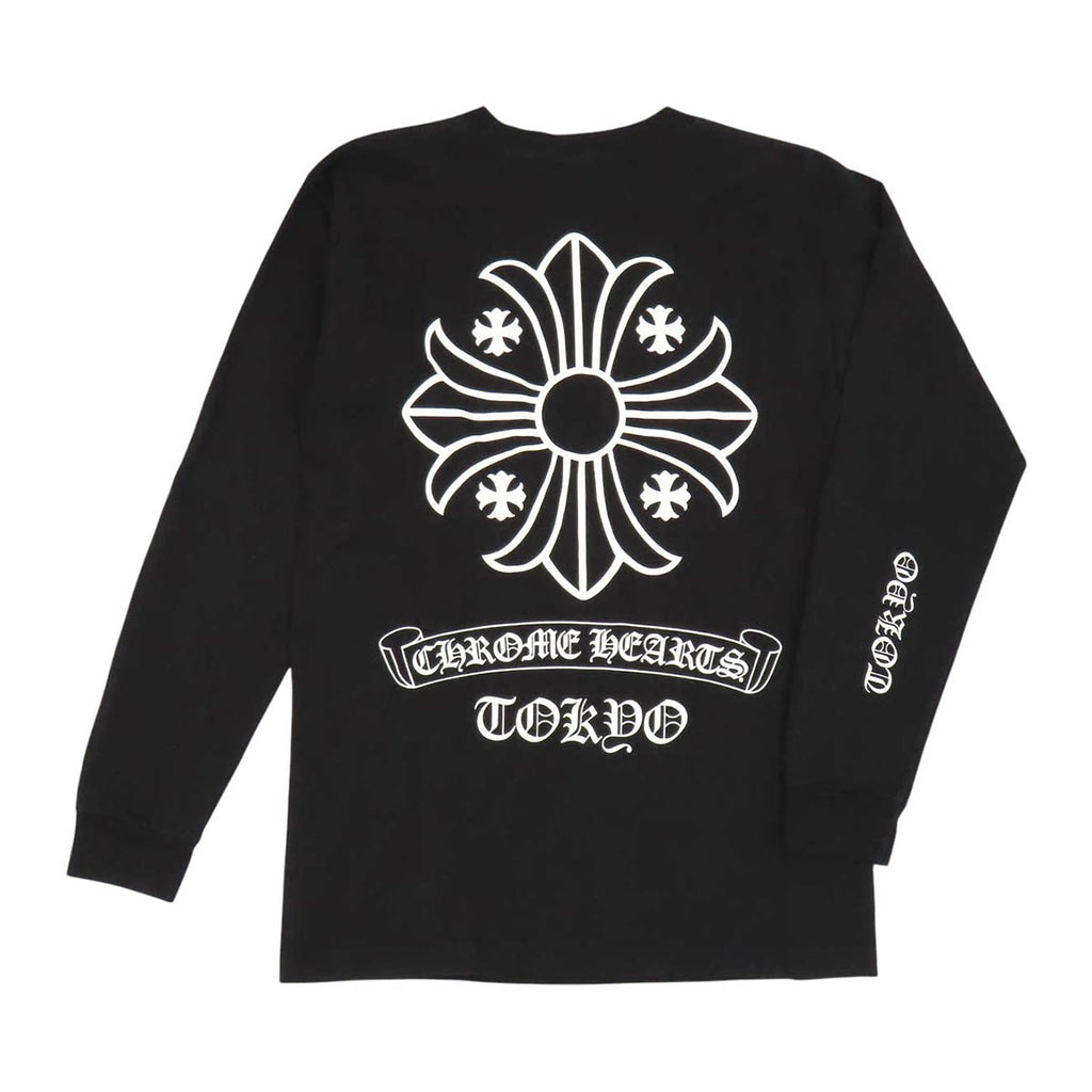 CHROME HEARTS Tokyo exclusive Scroll Label cotton crew-neck TOKYO