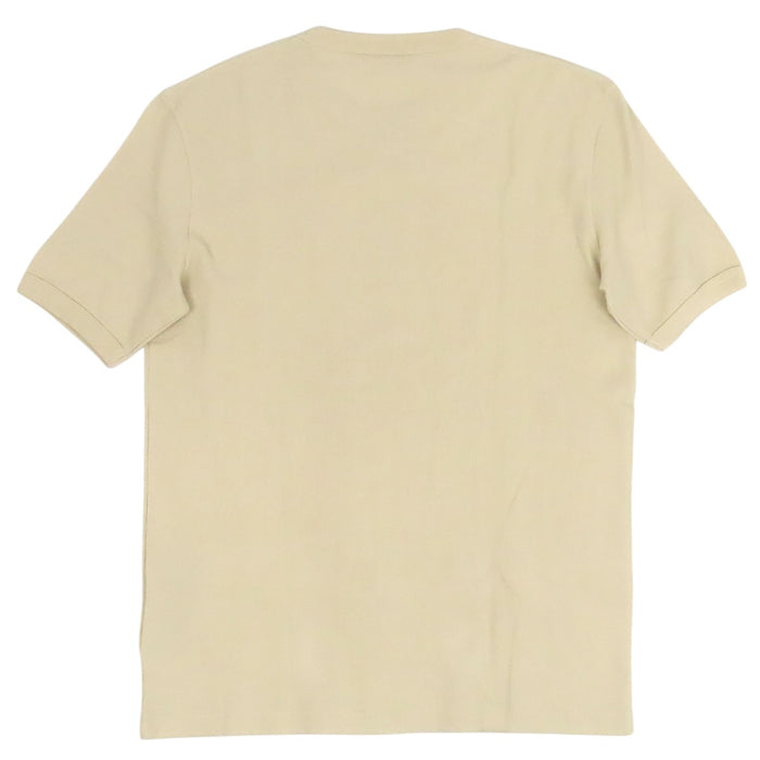 PRADA 
クルーネック コットン シルバーカラー 
トライアングルロゴ 半袖 Tシャツ