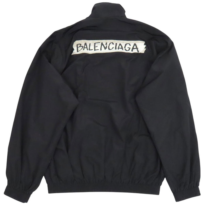 BALENCIAGA 
マスキングテープ ロゴ ダブルジップ ハイネック メッシュ コットン混 ナイロン混 
Masking Tape トラックスーツ ジャケット