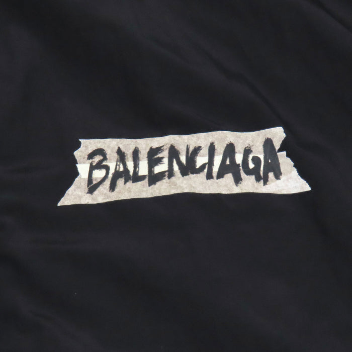 BALENCIAGA 
マスキングテープ ロゴ ダブルジップ ハイネック メッシュ コットン混 ナイロン混 
Masking Tape トラックスーツ ジャケット