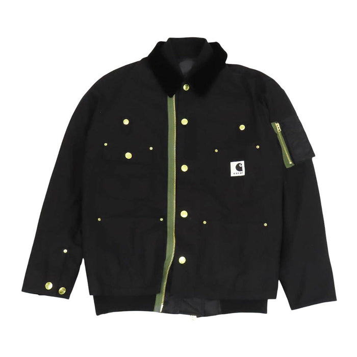 Sacai 
ロゴ カーハート ドッキング 2023年製 
Carhartt WIP コラボ Canvas MA-1 JK ジャケット