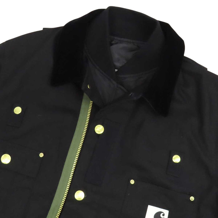 Sacai 
ロゴ カーハート ドッキング 2023年製 
Carhartt WIP コラボ Canvas MA-1 JK ジャケット
