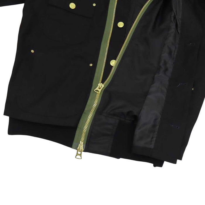 Sacai 
ロゴ カーハート ドッキング 2023年製 
Carhartt WIP コラボ Canvas MA-1 JK ジャケット