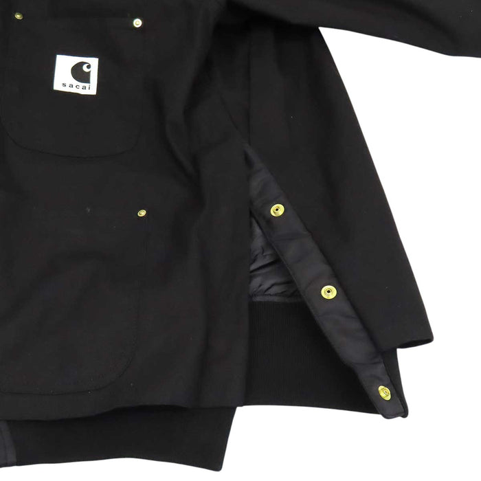 Sacai 
ロゴ カーハート ドッキング 2023年製 
Carhartt WIP コラボ Canvas MA-1 JK ジャケット