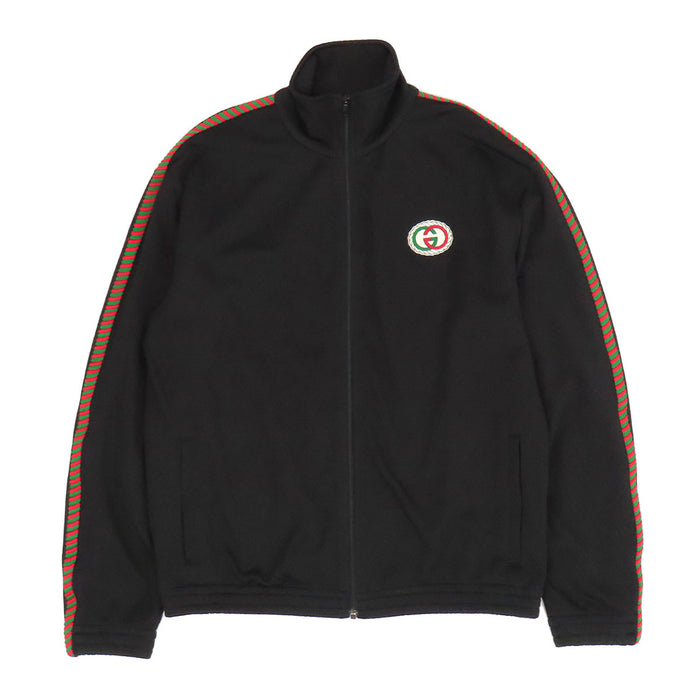 GUCCI 
ロゴ サイドライン ポリエステル 
GG ワッペン メッシュ トラックジャケット