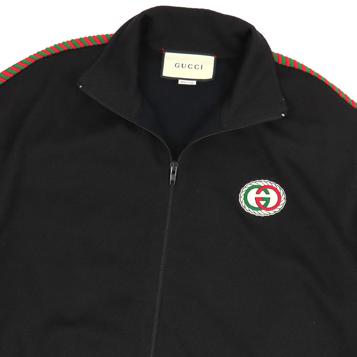 GUCCI 
ロゴ サイドライン ポリエステル 
GG ワッペン メッシュ トラックジャケット